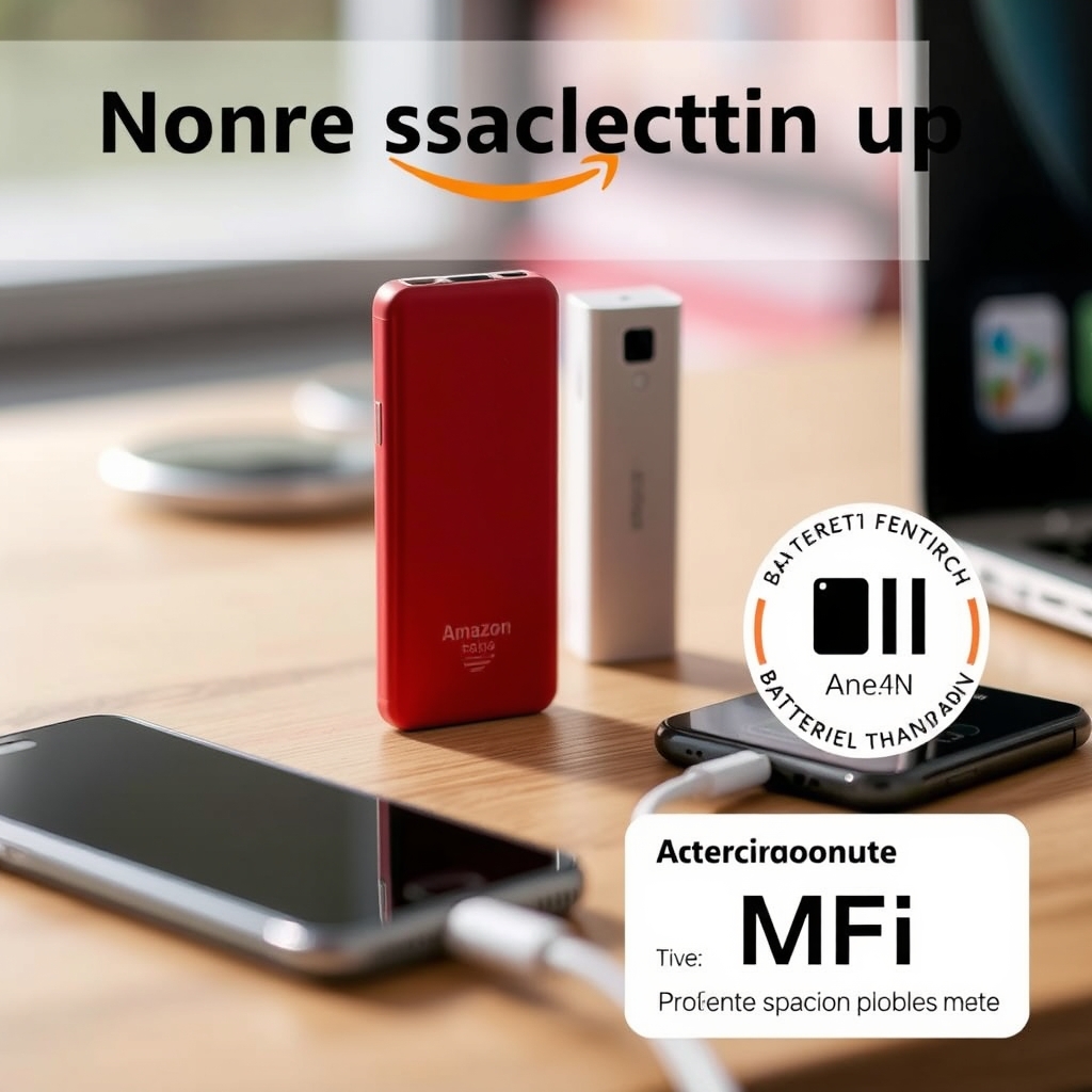Notre sélection sur Amazon — Batteries externes pour smartphone avec certificat MFi